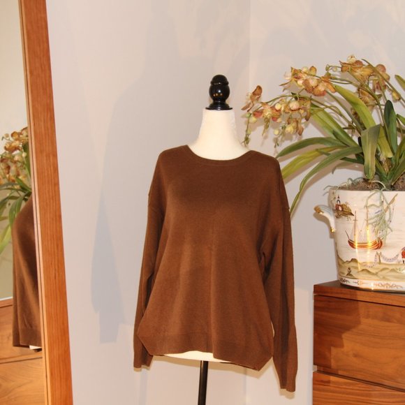Sandro Paris Brown Cashmere Sweater - Picture 1 of 2
